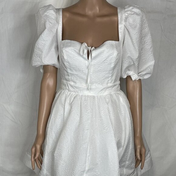 BHLDN Women's Dress Mini Back Lace Size M White - Picture 1 of 10
